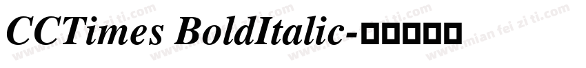 CCTimes BoldItalic字体转换